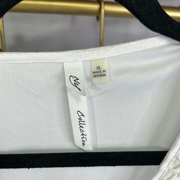 Ny Collection - Elegant White Sleeveless Dress - Picture 2 of 5